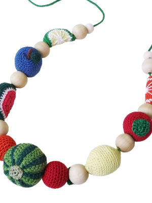 Crocheted Fruit Teething Necklace