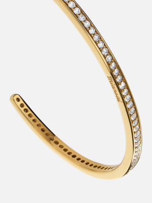 Set Cuff, 14k Gold Pavé