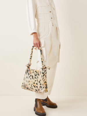 Bag Lady Leopard-print Nylon Shoulder Bag