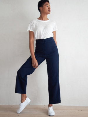 High Rise Cotton Pant