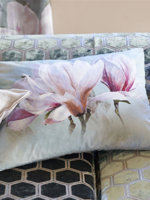 Yulan Magnolia Decorative Pillow