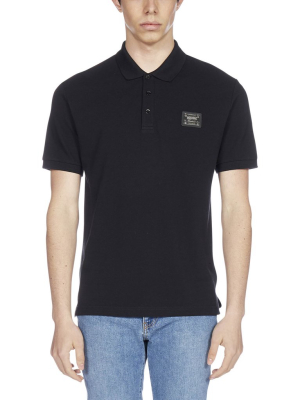 Moschino Logo Patch Polo Shirt