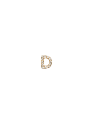 Diamond Letter D Charm