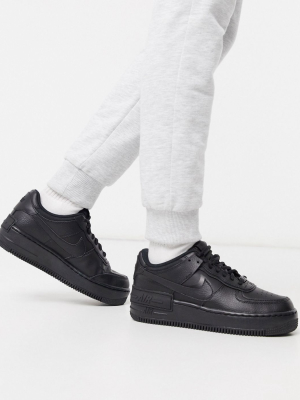 Nike Air Force 1 Shadow Sneakers In Black