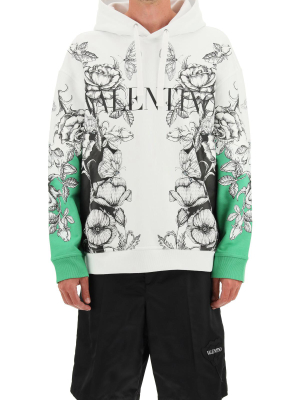 Valentino Logo Print Hoodie