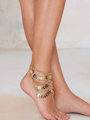 Gold Boho Anklet Chain