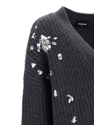 Dsquared2 Crystal Embellished Cardigan