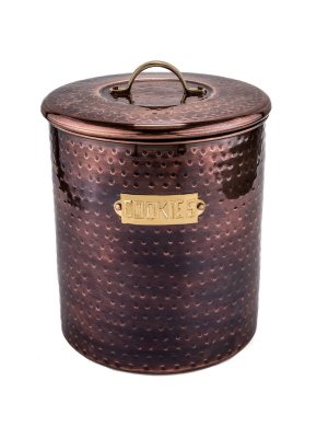 Old Dutch Copper Cookie Jar With Fresh Seal Cover