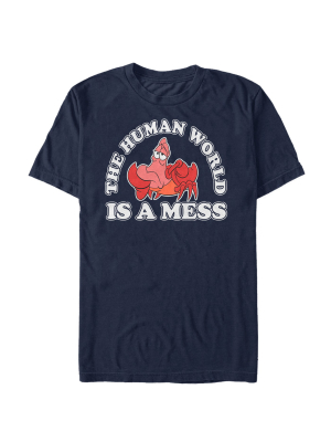 Men's The Little Mermaid Sebastian Mess T-shirt