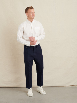 Standard Pleated Pant In Linen