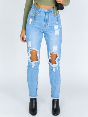 Paola Straight Leg Denim Jeans