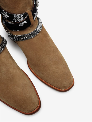 Bandana Buckle Boot - Cognac