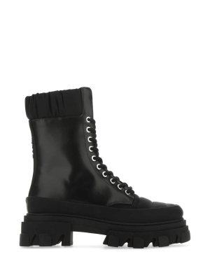 Ganni Lace-up Combat Boots