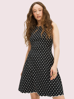 Cabana Dot Ponte Dress