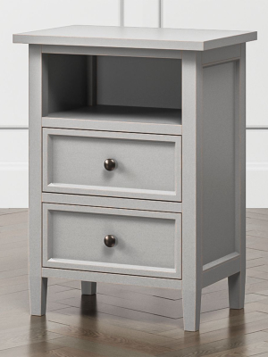 Harbor Grey 2-drawer Nightstand