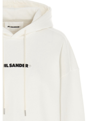 Jil Sander Logo Printed Hoodie