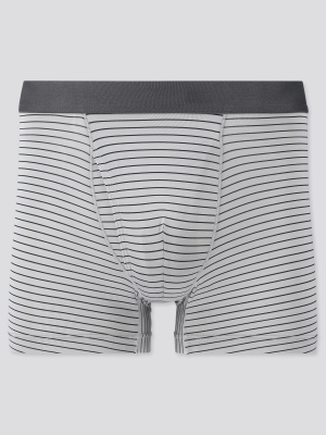 Men Airism Striped Boxer Briefs