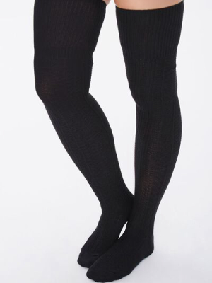 Ribbed Over-the-knee Socks