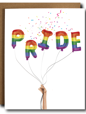 Pride Balloons Card