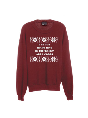 I've Got Ho Ho Ho's In Different Area Codes [unisex Crewneck Sweatshirt]