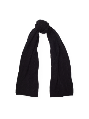 Cable Cashmere Scarf