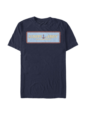 Men's Stranger Things Scoops Ahoy Logo T-shirt