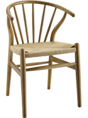 Foster Spindle Wood Side Chair Natural