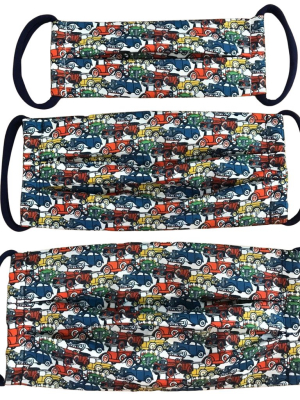 Cotton Mask In Classic Cars Liberty London Print