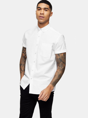 White Slim Oxford Shirt