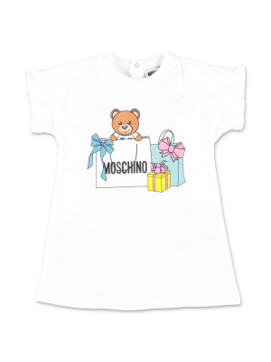 Moschino Kids Teddy Bear Printed T-shirt Dress