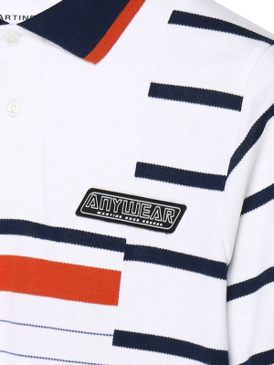 Martine Rose Contrasting Stripes Polo Shirt