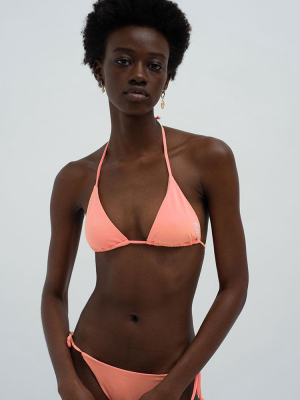 Colour Change Triangle Bikini Top Pink