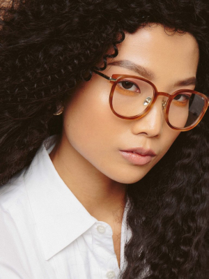 Fraser Optical Square Frame In Horn