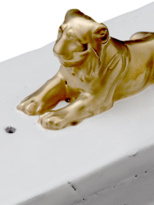Gold Lion Incense Burner Box