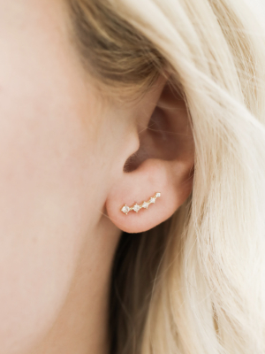 Champagne Crawler Earrings