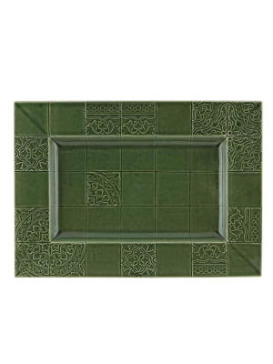 Bordallo Pinheiro Rua Nova Green Platter