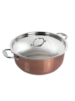 Better Chef 10 Quart Stainless Steel Low Pot In Copper