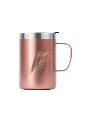 Ecovessel 12oz Transit Insulated Stainless Steel Coffee And Camping Mug - Rose Gold