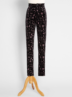 Mystical Maven Velvet Skinny Pants