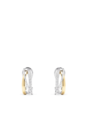 Effy Duo 14k Two Tone Gold Diamond Earrings, 0.49 Tcw