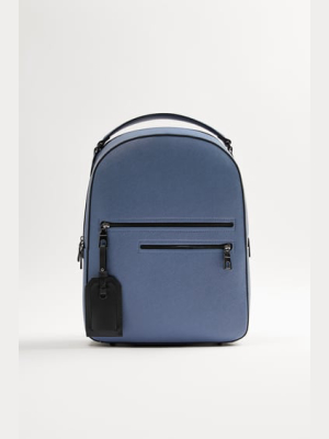 Blue Pocket Backpack