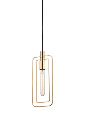 Hudson Valley Lighting Masonville Pendant - Aged Brass