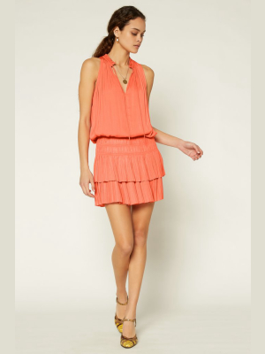 Cara Sleeveless Pleated Mini Dress