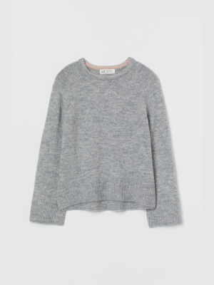 Fine-knit Wool-blend Sweater