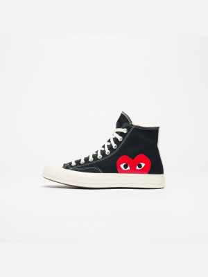 Converse Chuck Taylor High Sneaker In Black/white/high Risk Red