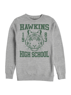 Men's Stranger Things Hawkins High School Tiger 1983 Sweatshirt