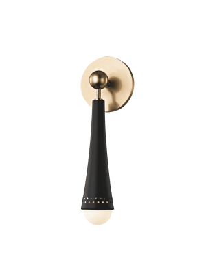 Tupelo 1 Light Wall Sconce Aged Brass