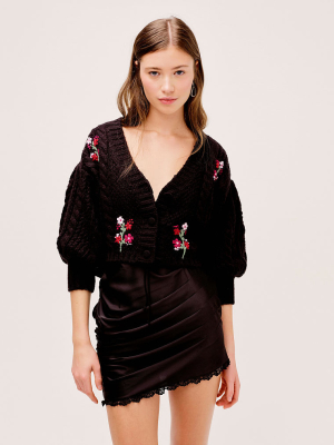 For Love & Lemons Amaryllis Cropped Cardigan