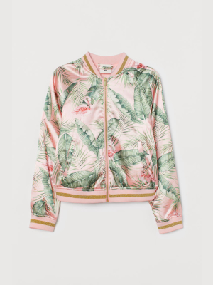 Satin Bomber Jacket