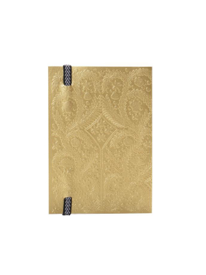 Paseo Embossed Gold Notebook Design By Christian Lacroix